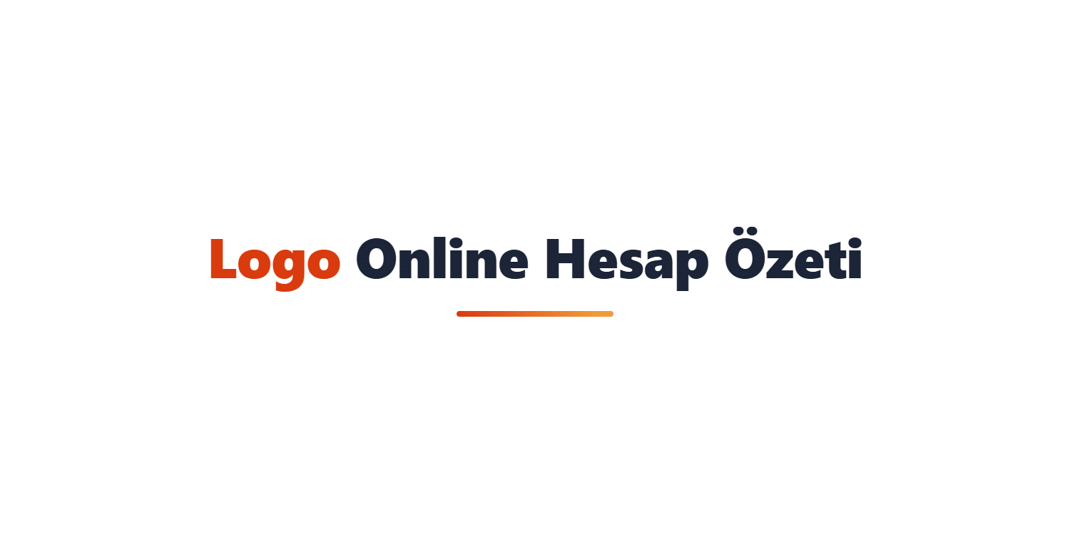 Online Hesap Özeti